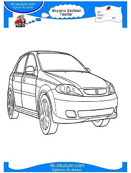 Çocuklar İçin Suzuki Boyama Sayfaları 